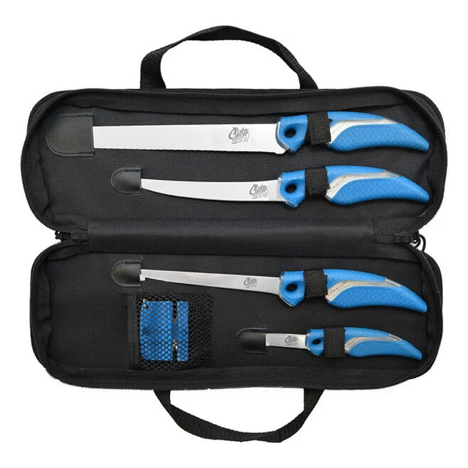 CUDA 6 Piece Knife Set with Sharpener & Case